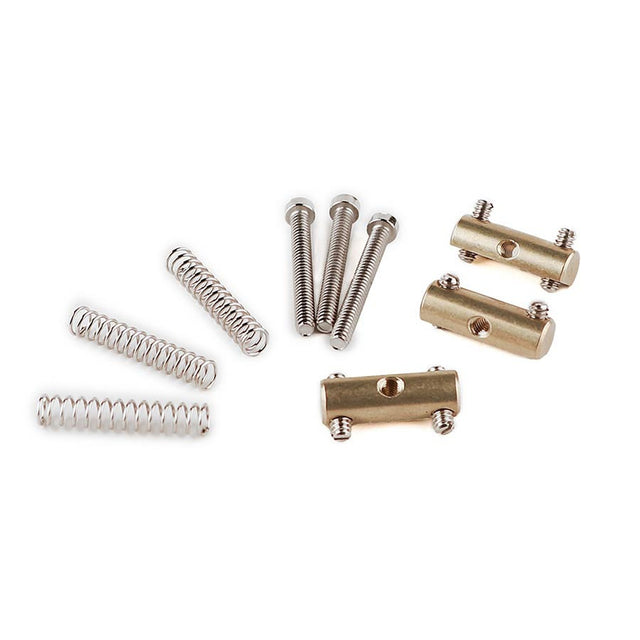 Fender 990843000brugzadel, Vintage Tele, threaded, brass, set of 3