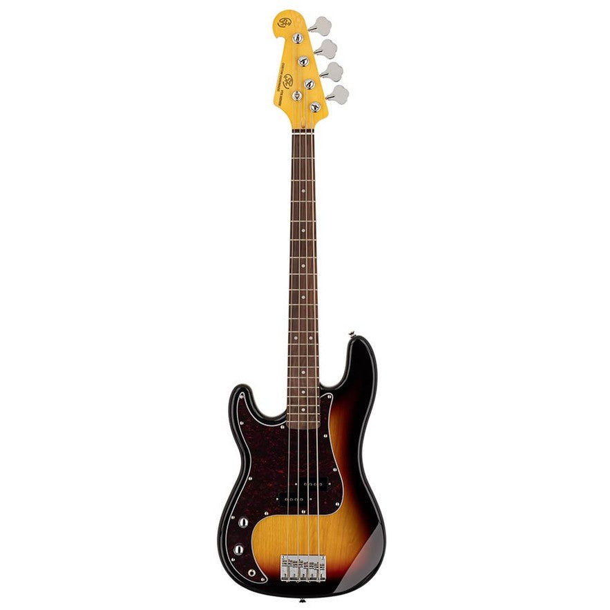SX SPB6234L3TS Retro Series 3/4 Linkshandige Elektrische Basgitaar Sunburst