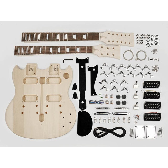 Boston KIT-DN-10 double neck elektrische gitaar zelfbouwpakket