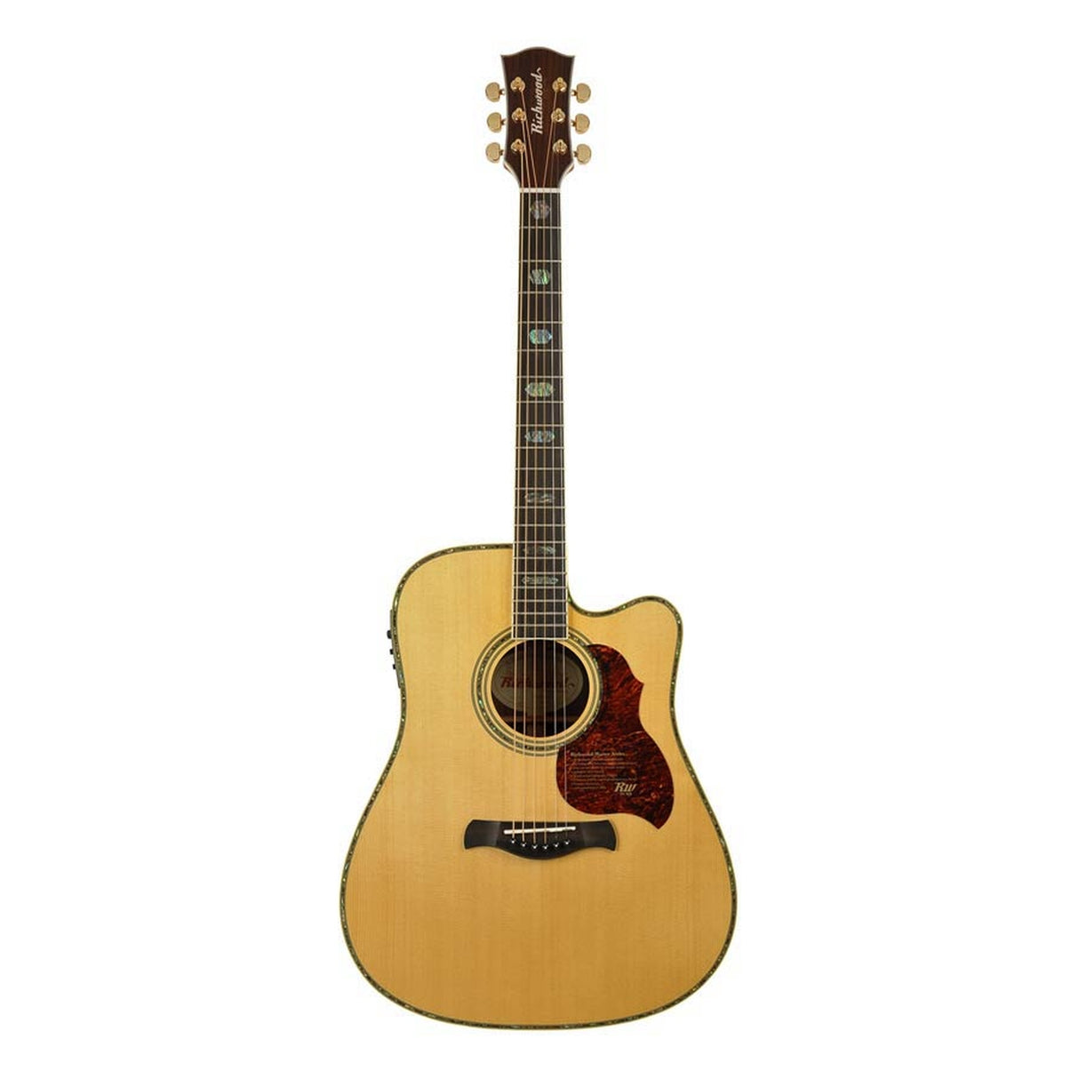 Richwood D-70-CEVA Master Series handgemaakte dreadnought Semi Akoestisch