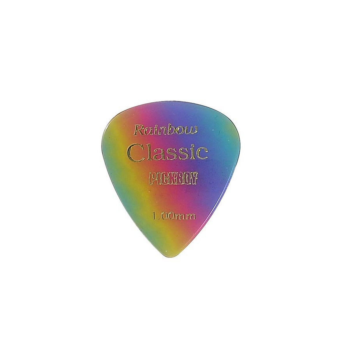 Pickboy GP21-100 1.00 mm. plectra, 'rainbow'- design, 50-pack