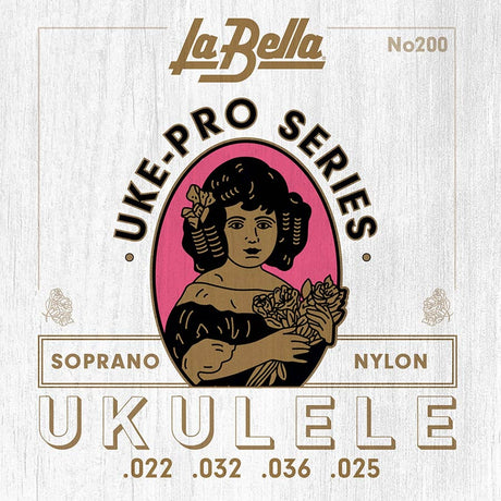 La Bella L-200 snaren set sopraan ukulele, rectified nylon