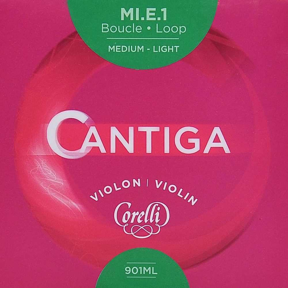 Corelli CO-901-ML violin string E-1 4/4, light, steel, loop end