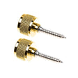 Gretsch 9221029000 strap buttons, most Gretsch guitars, w/ mounting hardware, 2 pieces, gold