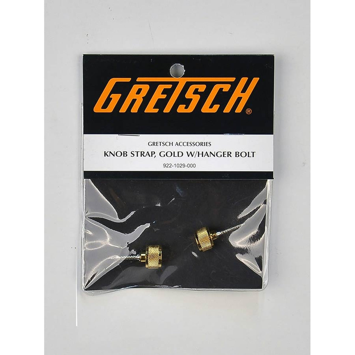 Gretsch 9221029000 strap buttons, most Gretsch guitars, w/ mounting hardware, 2 pieces, gold