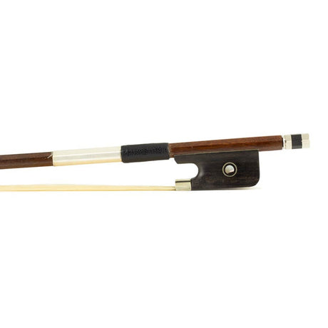 ELS BA-25/44 strijkstok altviool, 4/4, brazielhout, achthoekige stok, ebben slof, parijs oog, nikkelen montuur