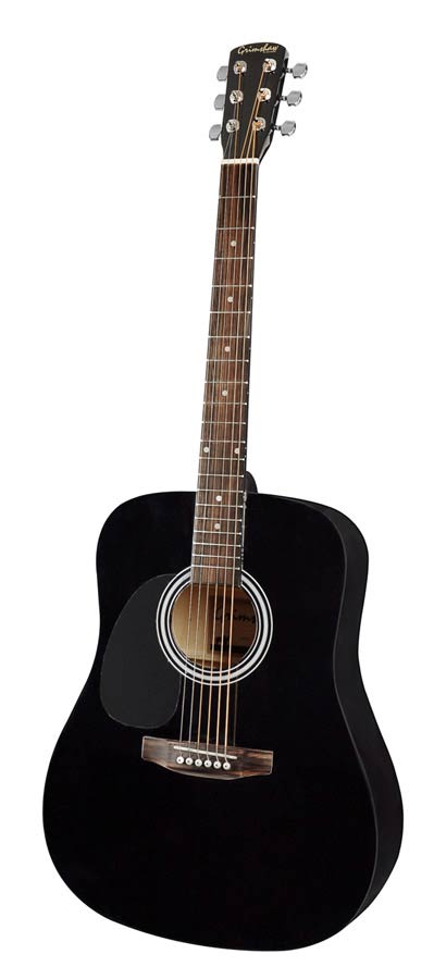 Nashville GSD-60L-BK Linkshandige Dreadnought Akoestische Gitaar Zwart