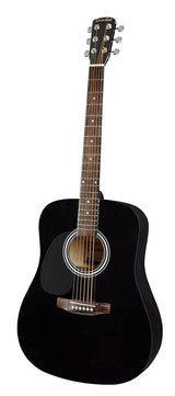 Nashville GSD-60L-BK Linkshandige Dreadnought Akoestische Gitaar Zwart