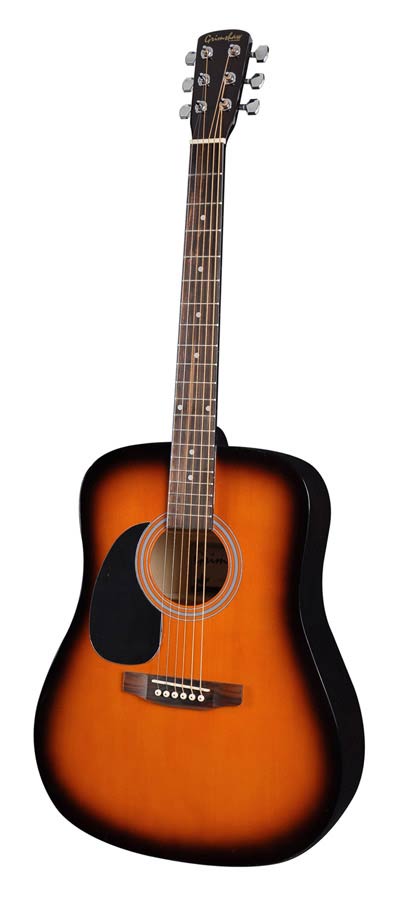 Nashville GSD-60L-SB Linkshandige Dreadnought Akoestische Gitaar Sunburst