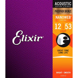 Elixir EL-16052 snaren set acoustic coated phosphor bronze, light, 012-016-024-032-042-053