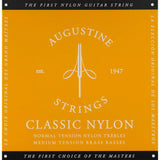 Augustine AU-CLGO Gold snaren set classic, regular tension trebles & light tension basses brass plated