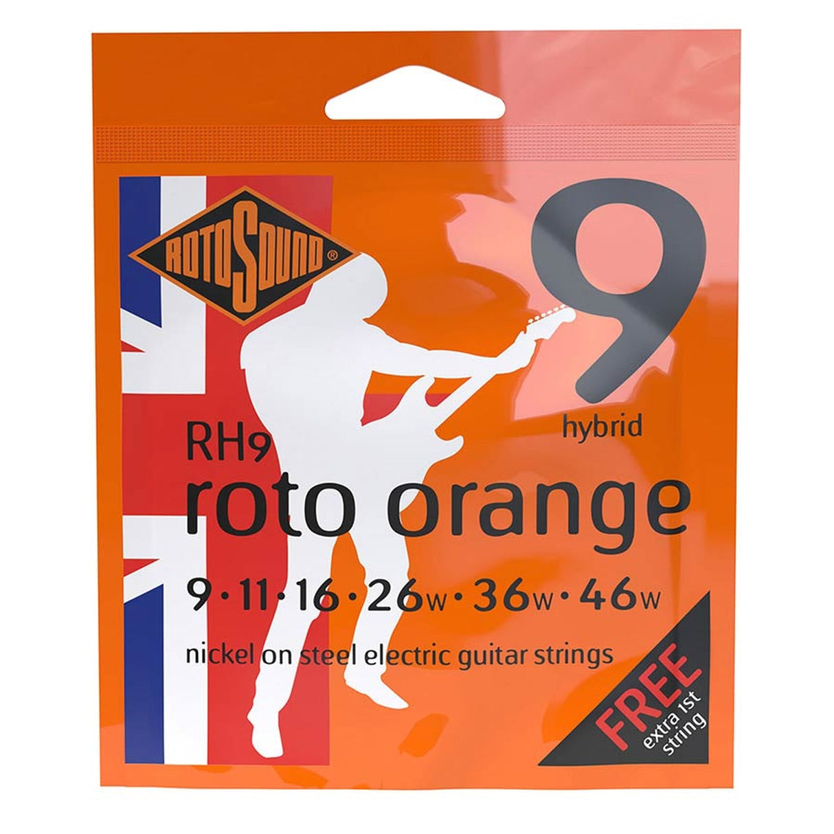 Rotosound RH9 Roto Orange Hybrid 009 Snarenset elektrisch