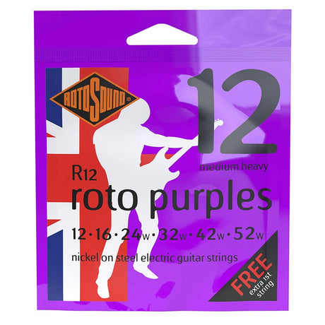 Rotosound R12 Roto purples 012 medium heavy Snarenset elektrisch