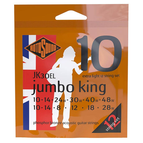 Rotosound JK30EL Jumbo King 010 12 snarige snarenset akoestisch