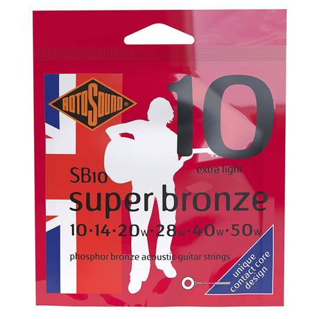 Rotosound SB10 Super Bronze 010 snaren set akoestisch