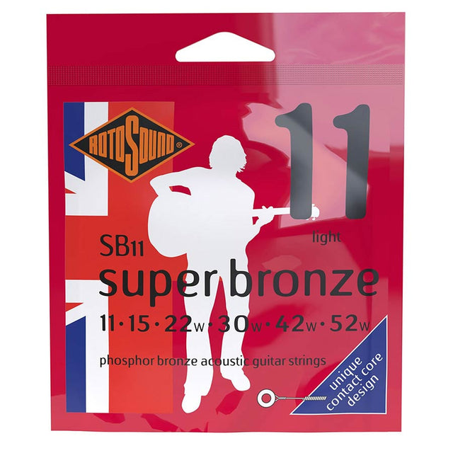 Rotosound SB11 Super Bronze 011 snaren set akoestisch