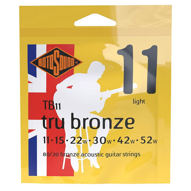 Rotosound TB11 Tru Bronze 011 snaren set akoestisch