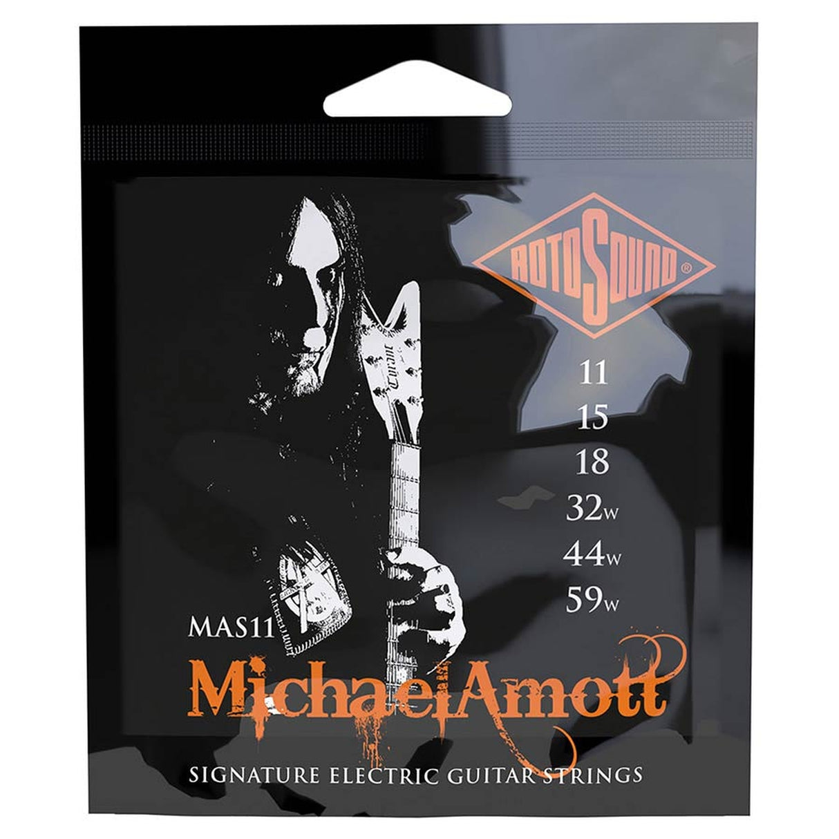 Rotosound MAS11 Micheal Amott 011 Snarenset elektrisch