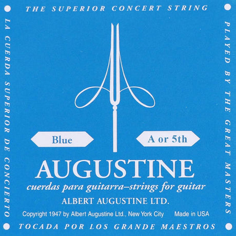 Augustine AUBLU-5 A-5 snaar, silverplated wound nylon, high tension