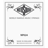 Rotosound NP024 .024 snaar for elektrisch/acoustic guitar, stainless steel