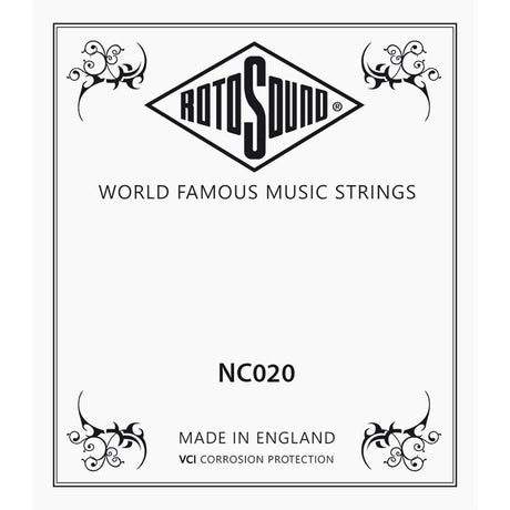 Rotosound NC020 .020 snaar for elektrisch guitar, nickel wound