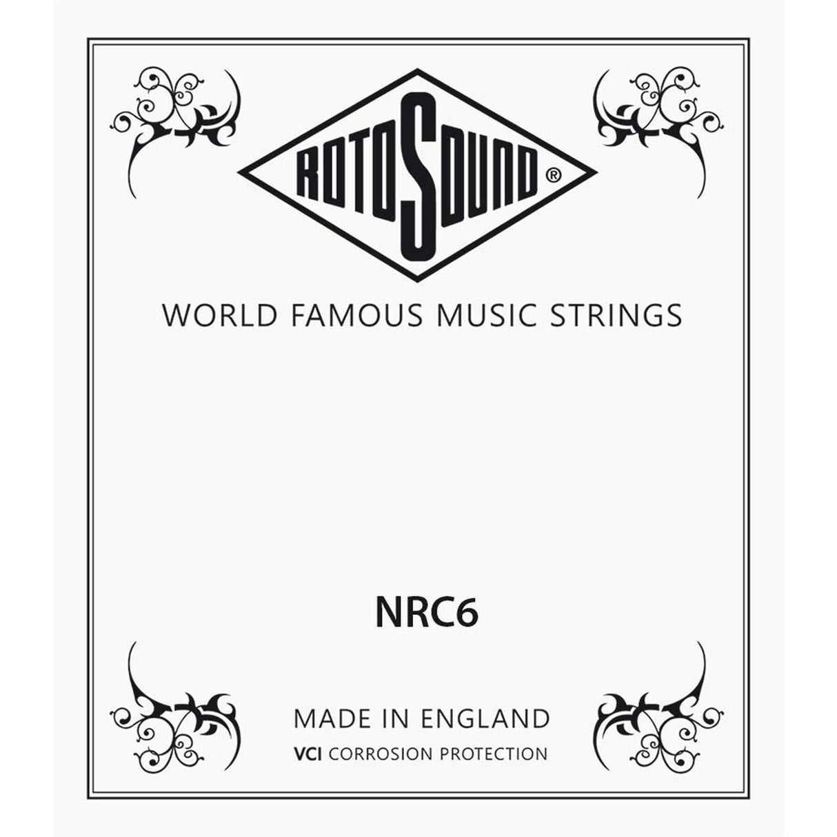 Rotosound NRC6 E-6 snaar for classic guitar, silverplated wound nylon