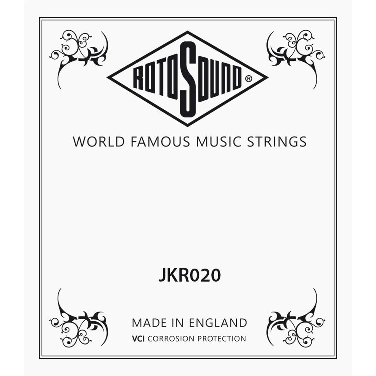 Rotosound JKR020 .020 snaar for acoustic guitar, phosphor bronze wound