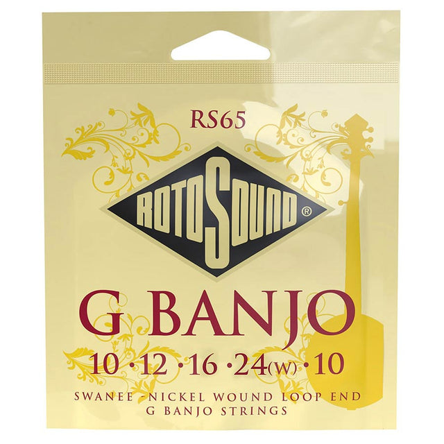 Rotosound RS65 snaren set banjo nickel wound, loop end