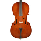 Leonardo LC-1044 cello 4/4, gelamineerde body, nitro, hardhout toets en stemsleutels, inclusief tas en strijkstok