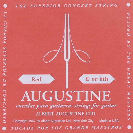 Augustine AURED-6 E-6 snaar, silverplated wound nylon, regular tension