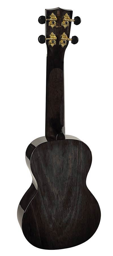 Mahalo MH2WTBK Hano Series Concert Ukulele Transparant Zwart Wide Neck
