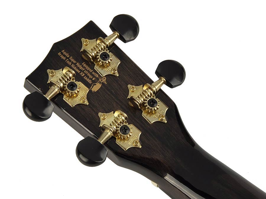 Mahalo MH2WTBK Hano Series Concert Ukulele Transparant Zwart Wide Neck