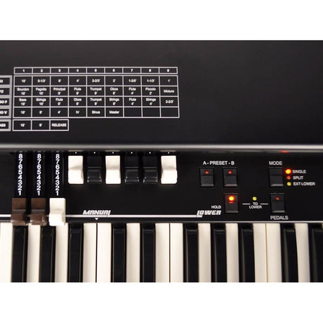 Crumar MOJO61 Virtueel Toonwielorgel Enkelklaviers met 61 Waterfall Toetsen