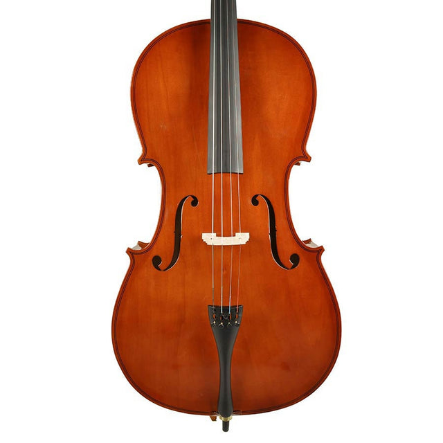 Leonardo LC-1018 cello 1/8, gelamineerde body, nitro, hardhout toets en stemsleutels, inclusief tas en strijkstok