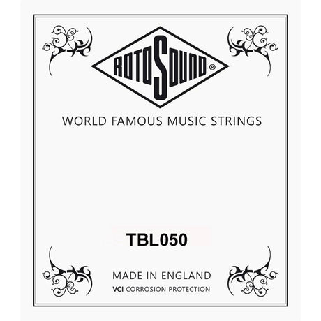 Rotosound TBL050 .050 snaar for elektrisch bass, black nylon flatwound, long scale, high C,