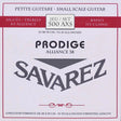 Savarez 500-AXS snaren set classic, KF composite fiber, silverwound Corum basses, Prodige 38 55cm