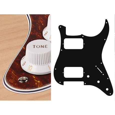 Boston ST-433-T pickguard, Stallion, HH, 3 pot holes, 3-5 switch, 4 ply, tortoise