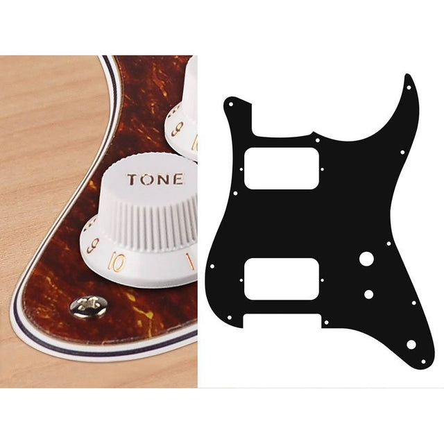 Boston ST-431-T pickguard, Stallion, HH, 2 pot holes, toggle switch, 4 ply, tortoise