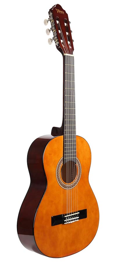 Valencia VC101 klassieke gitaar 1/4, linden body, esdoorn fb, hoogglans finish