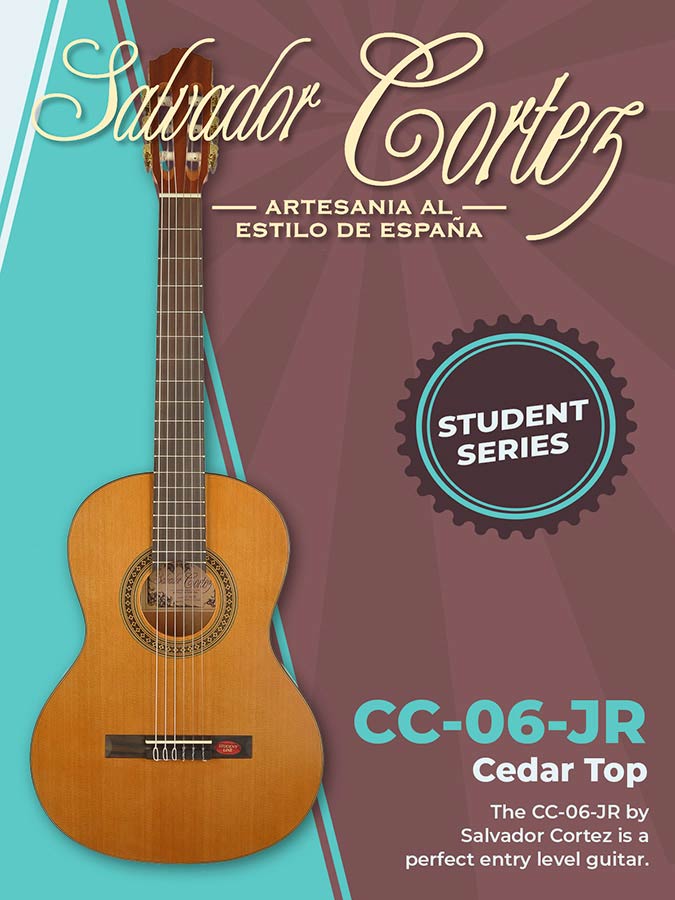 Salvador Cortez CC-06-JR Klassieke Gitaar 3/4 – Student Series