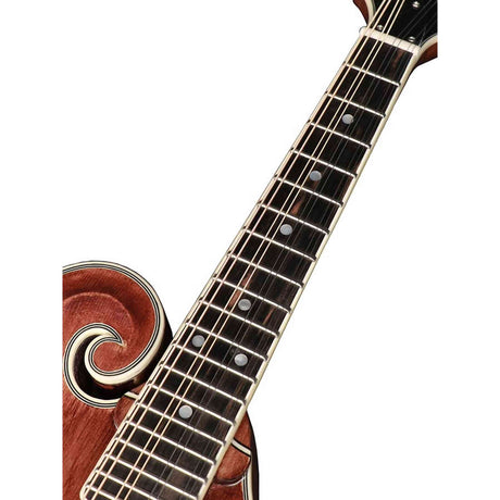 Richwood RMF-220-WN F-Style Mandoline – Massief Sparren & Gevlamd Esdoorn, Satijn Walnoot
