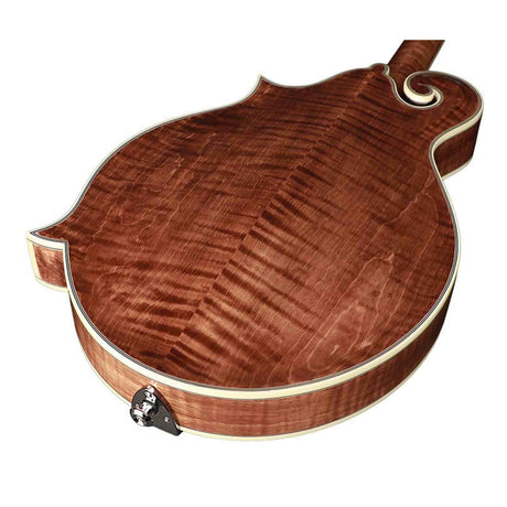 Richwood RMF-220-WN F-Style Mandoline – Massief Sparren & Gevlamd Esdoorn, Satijn Walnoot