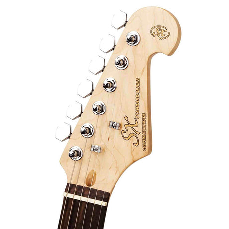 SX ED1/WT elektrische gitaar – 3 single coil pickups, vintage tremolo, wit + tas