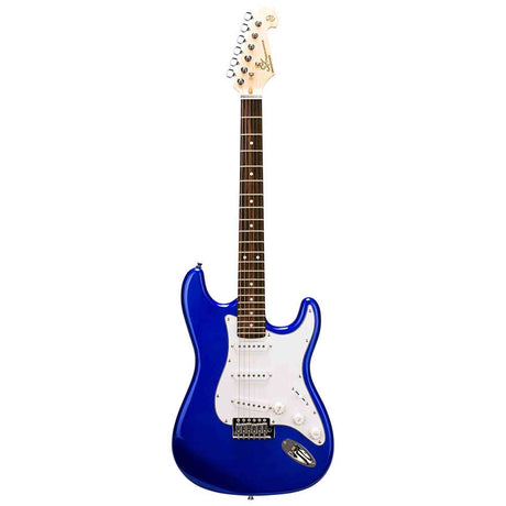 SX ED1/EB elektrische gitaar – 3 single coil pickups, vintage tremolo, Electric Blue + tas