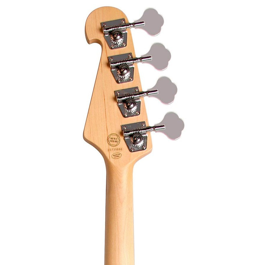 SX BD1/CAR Standard Series J-Style Elektrische Basgitaar Candy Apple Red