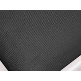 Boston PB1/3520 pianobank – verstelbare zitting, mat wit met zwarte velours bekleding