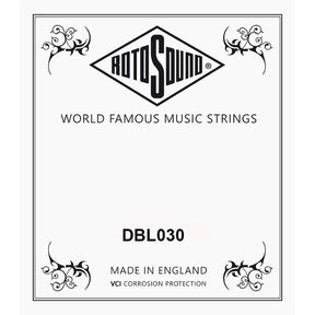 Rotosound DBL030 .030 snaar for elektrisch bass, stainless steel double ball end