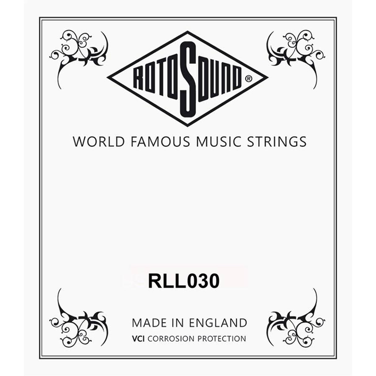 Rotosound RLL030 .030 snaar for elektrisch bass, stainless steel halfround