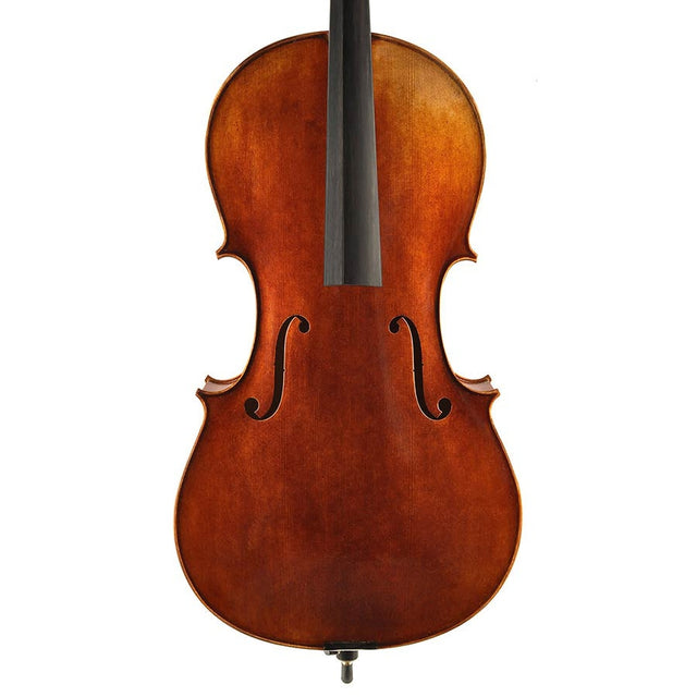 Rudolph RC-2044-A cello 4/4, volledig massief, olie lak met donkerbruine antieke afwerking, gevlamd