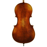 Rudolph RC-2044-A cello 4/4, volledig massief, olie lak met donkerbruine antieke afwerking, gevlamd